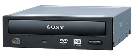 Sony DRU-700A zapisuje na 8.5-GB płytach DVD