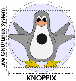 Logo z pingwinem Knoppix