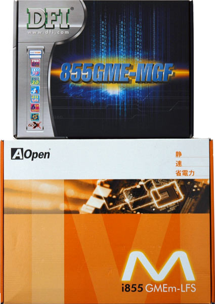 Płyty główne Pentium M firm AOpen i DFI działają szybko i cicho