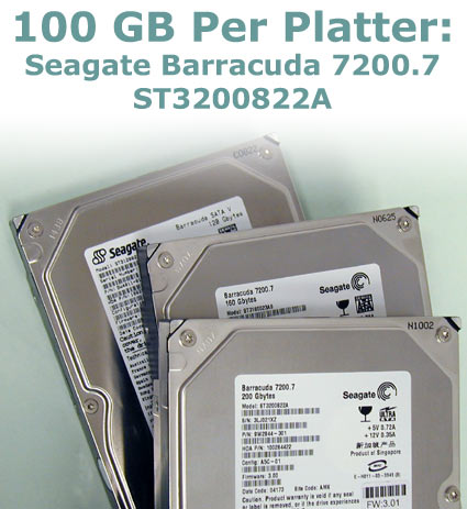 Pierwsze 100 GB na talerz: Seagate ST3200822A