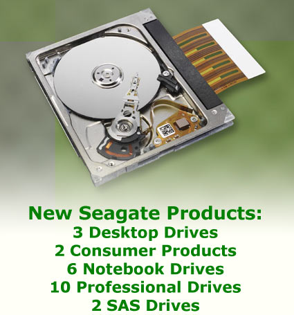 12 nowych pamięci dyskowych firmy Seagate atakuje